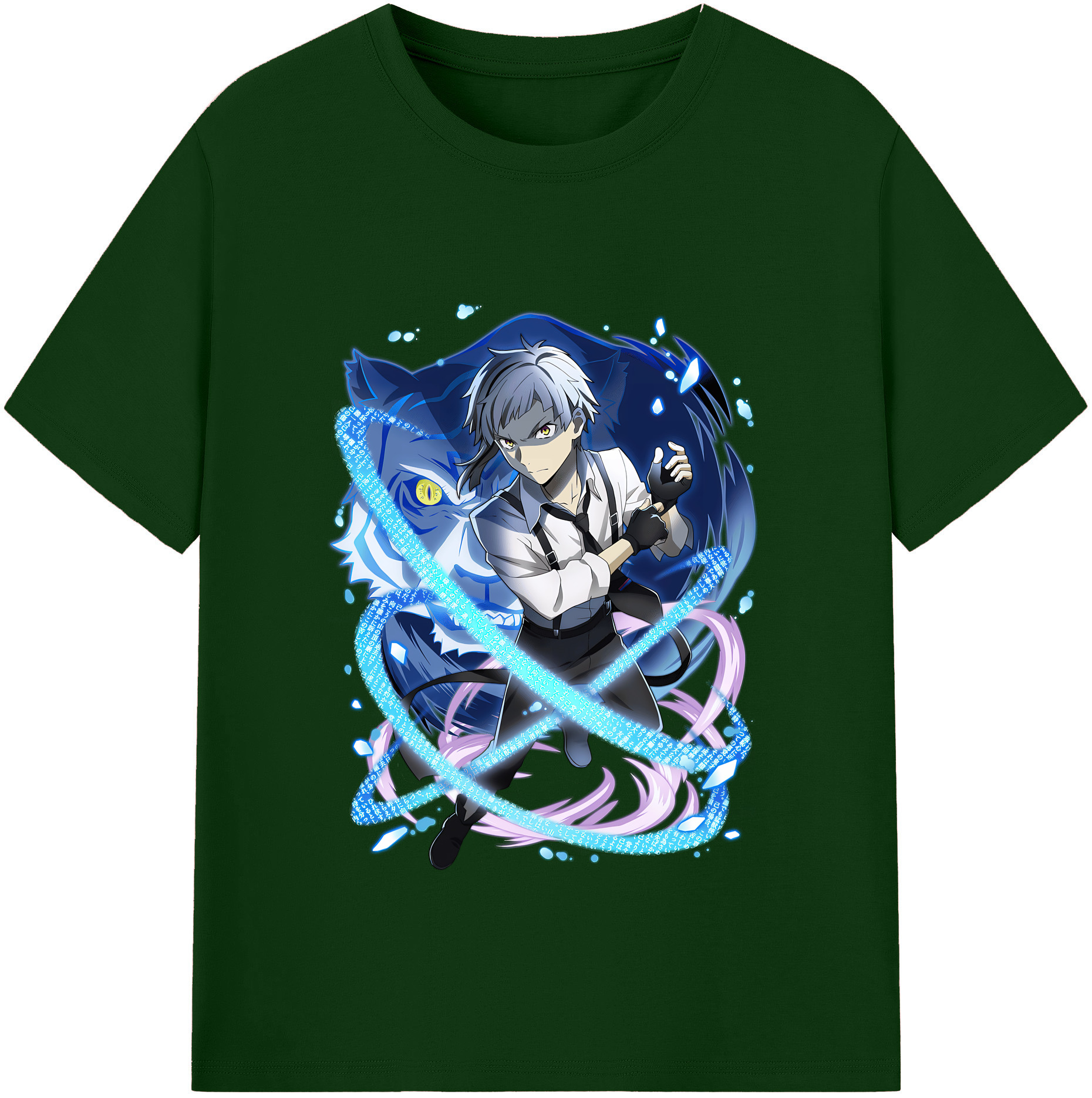 （画像用） 文豪ストレイドッグス Bungo Stray Dogs 綿100％半袖Tシャツ（フロントプリント）